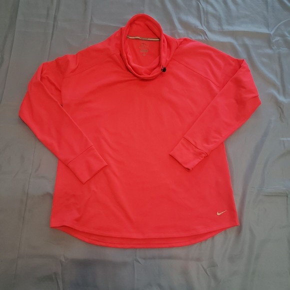 Nike Women Running Relay Midweight Pullover Sweater 659996 Pink 646 Size M - Picture 1 of 10